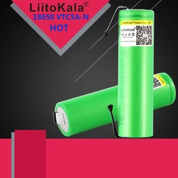 Gorący liitokala 3.7V 2600mAh akumulator litowo-jonowy 18650 US18650VTC5A 35A zabawki latarka