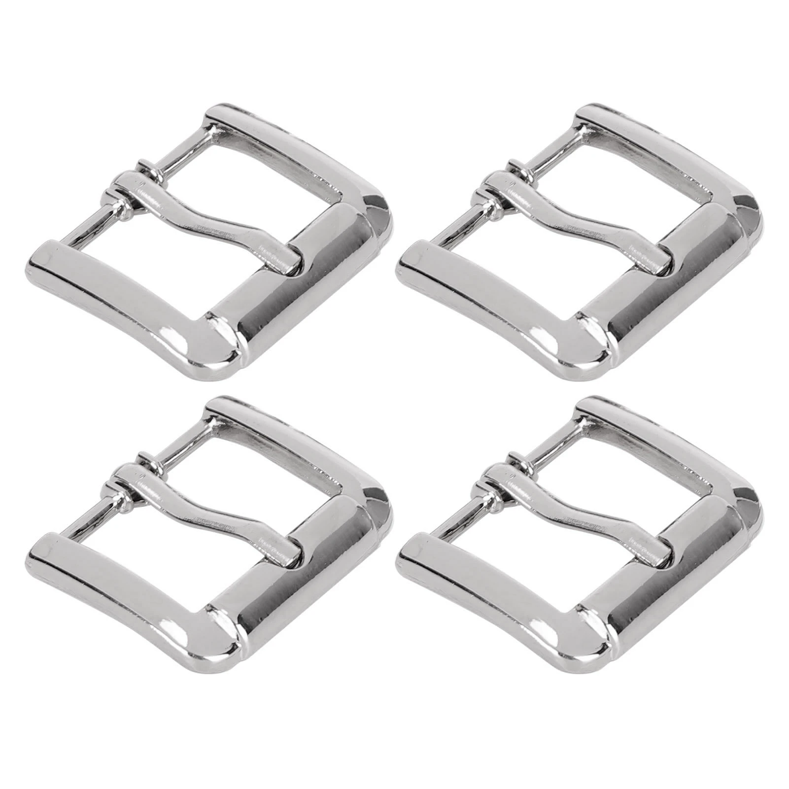 Belt Buckle Single Prong for Leather Strap Windbreaker Replacement DIY Accessories 20mmSilver  B01‑61‑61018