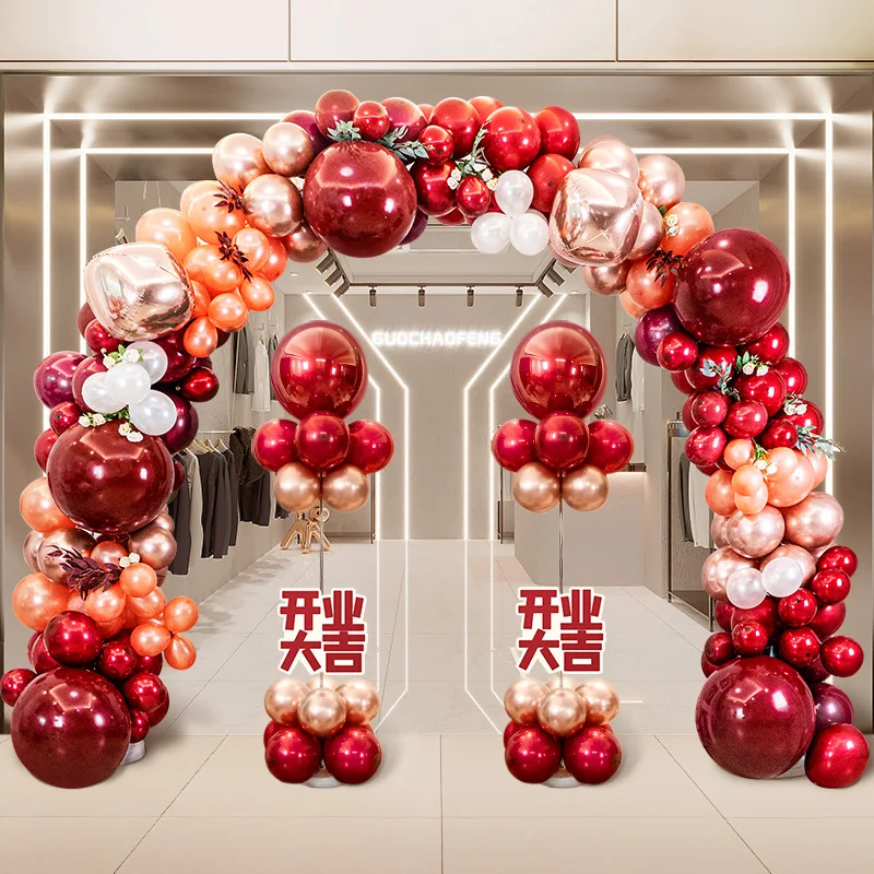 

Opening Atmosphere Balloon Arch Stand Store Decoration Event Anniversary Celebration Pathway Guide Balloon Arch