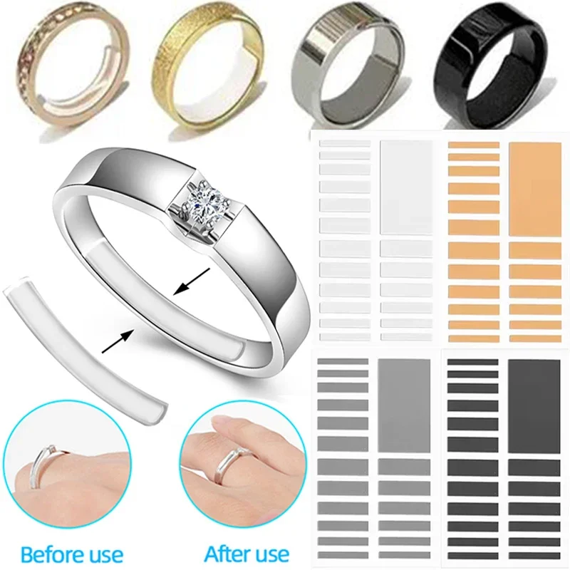 Many Sizes Ring Size Reducer Tools Spiral Spring Based Rings Adjust Invisible Transparent Tightener Resizing Tool Jewelry Guard