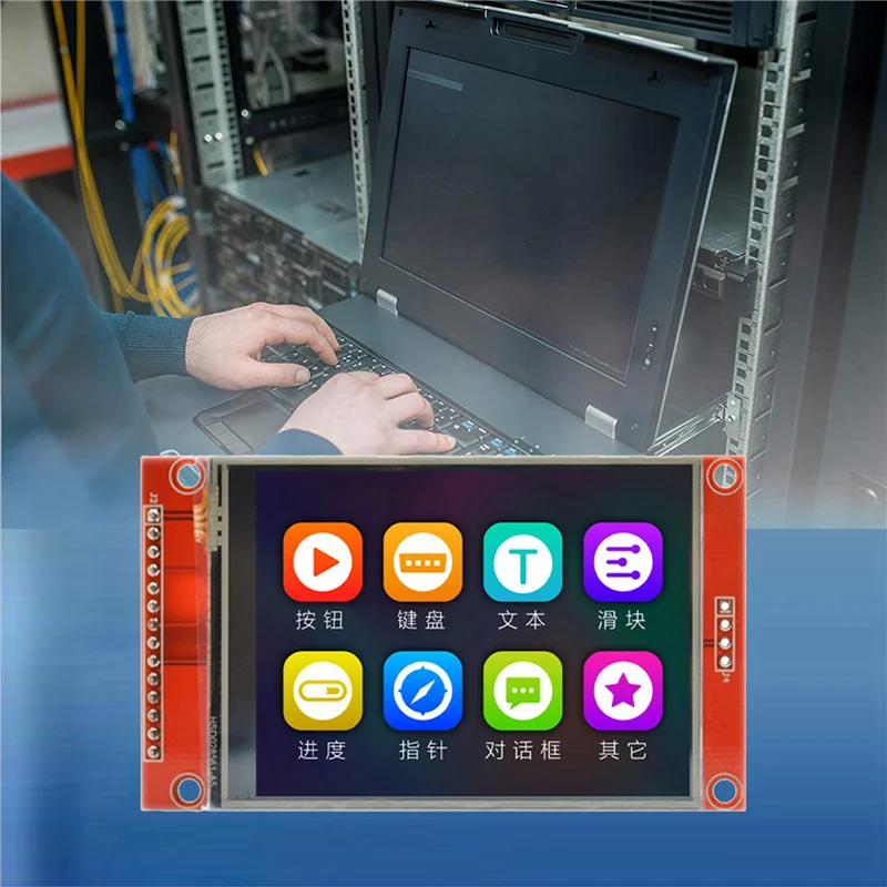 2Pcs 2.8 Inch 240X320 SPI TFT LCD Display Module SPI Serial Port 51 Drive ILI9341V LCD Serial Port Module STM32-BCBW