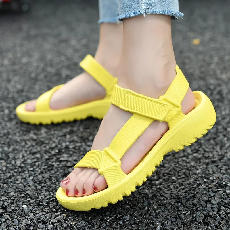 

Womens Sandals Fashion Trend Anti-slip Wear-resistant Lightweoght EVA Flat Sandals for Women Outdoor Beach Shoes for Women