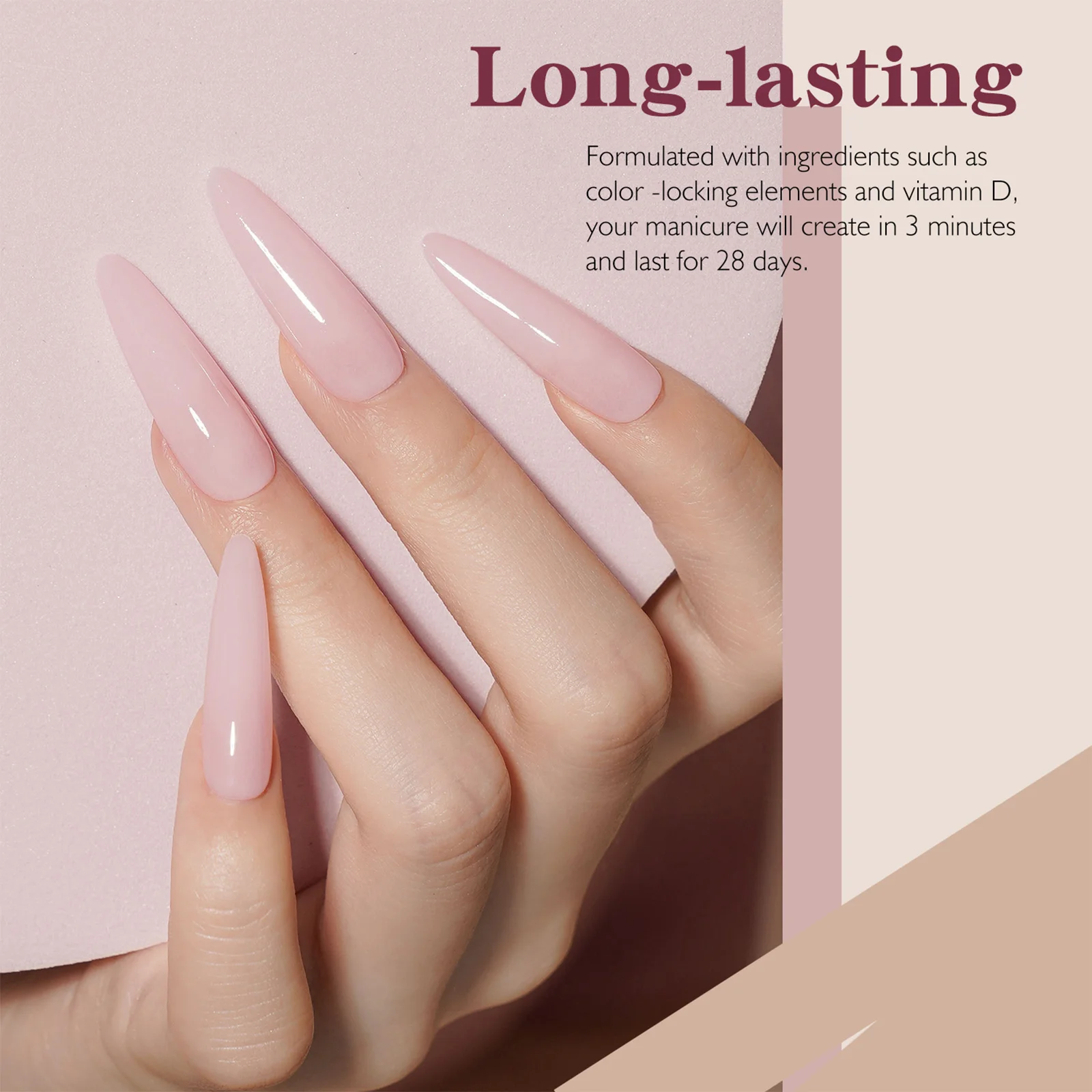 NOCIS 6 Colors Nail Crystal Powder Set Acrylic Powder Kit Long-Lasting Nail Art Powder 10g*6 for Acrylic Nails Extension Carving