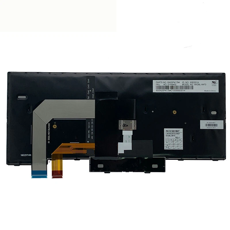 f  01HX452 FOR Lenovo Thinkpad T470 A475 T480 A485 Thai Backlit Keyboard view 5