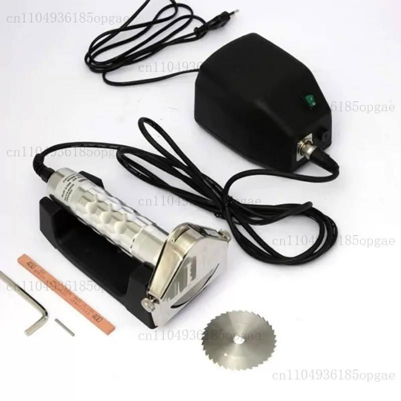 Electric Kebab Slicer Doner Knife Shawarma Cutter Handheld Gyro Knife 220V 110V Two Blades BBQ Roast Meat Cutting Machine view 2