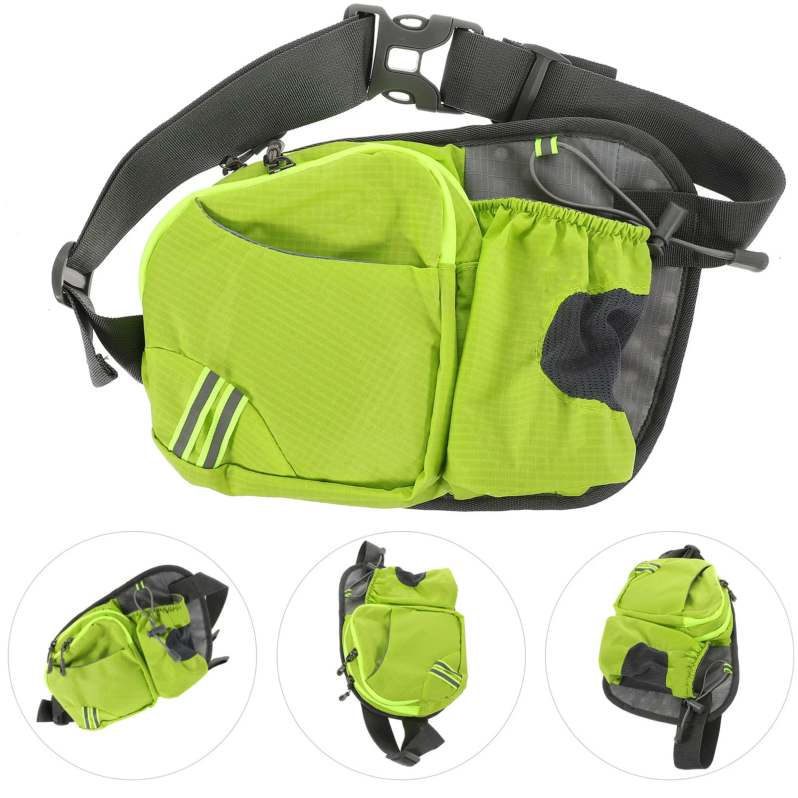 

Running Waist Pack Lightweight Breathable Sports Belt Bag for Men Women with Large Capacity Phone Wallet Keys Bottle Holder