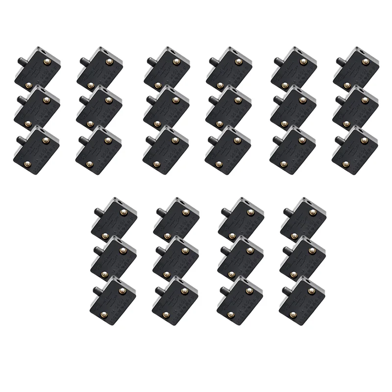 

ABJO-30Pcs дверной светодиодный переключатель для освещения шкафа, нормально закрытый шкаф, электрические выключатели ламп, для шкафа-комоды, черный