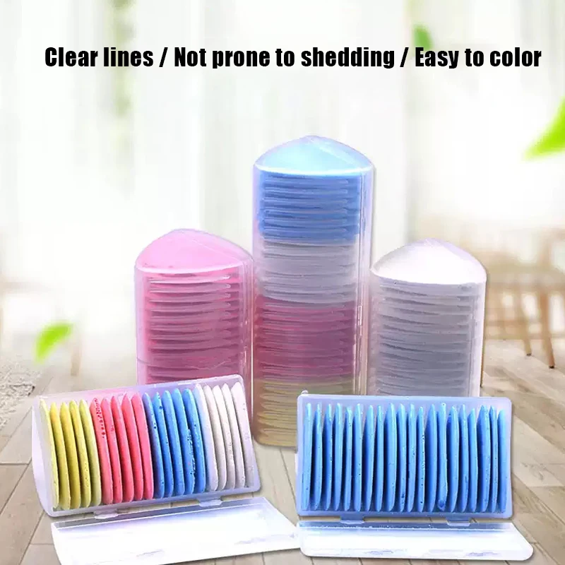 

Набор цветных швейных мелков в треугольной коробке: инструменты и аксессуары для разметки одежды