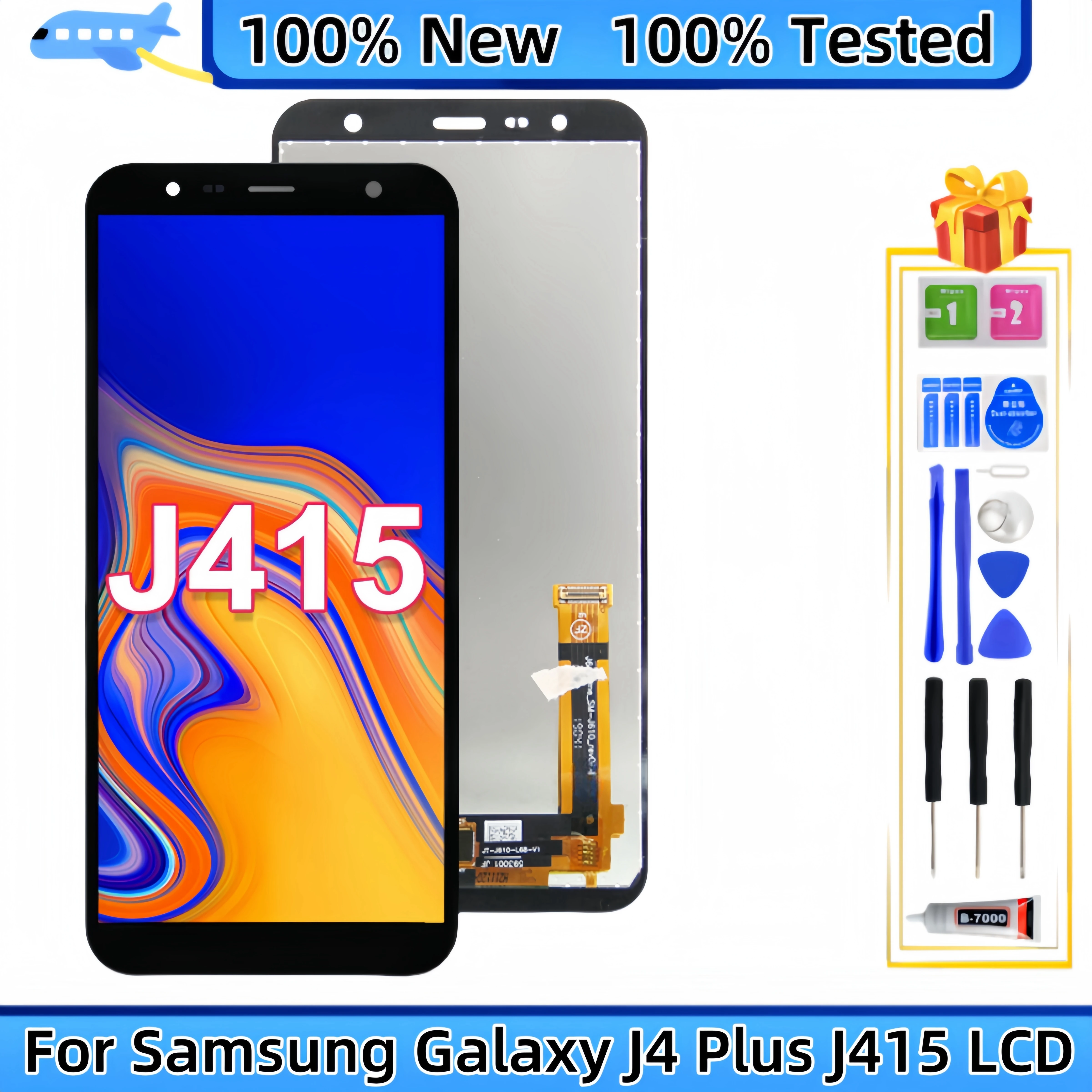 

For Samsung Galaxy J4+ 2018 J4 Plus SM-J415F J6 Prime J6 Plus 2018 J610 LCD Display Touch Screen Digitizer Assembly Replacement