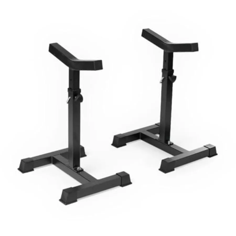 Elevadores ajustables para soportes de puntero de prensa de banco independientes Ideal para gimnasio en casa y entrenamiento de fuerza Admite hasta 700 LB E