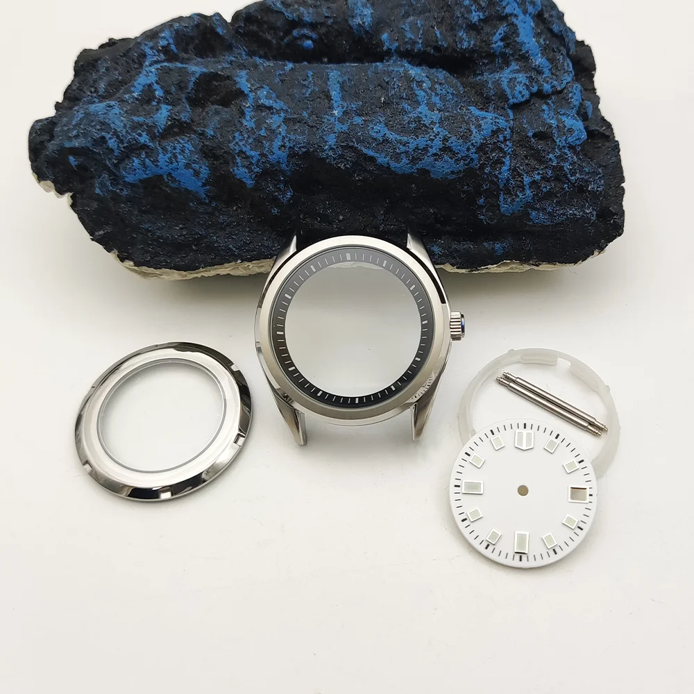 Relojes mecánicos para hombre, caja de 40MM, modificación de caja, caja NH35, movimiento mecánico automático, esferas estériles disponibles