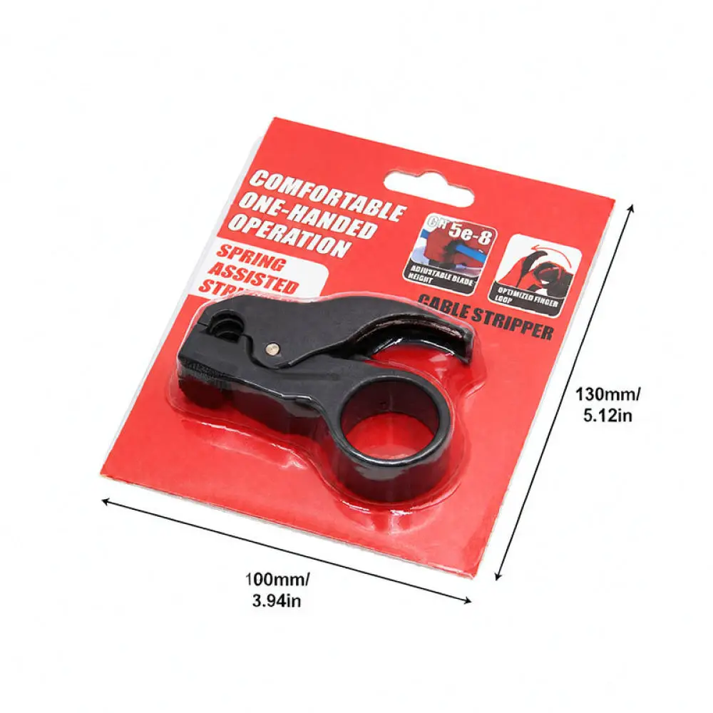 Lightweight Ethernet Cable Stripper Tool For Professional Network Maintenance Adjustable Precision Stripping Device