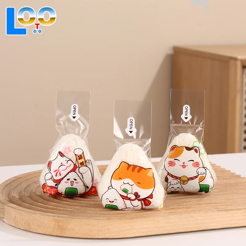 50/100 Pz Triangolo Giapponese Palla di Riso Sacchetto di Imballaggio Usa E Getta Nori Onigiri Sacchetto di Sushi Sushi Che Fanno Stampo Bento Accessori