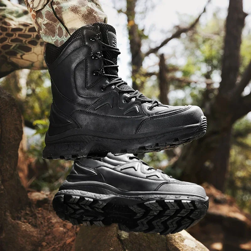 2024 New Outdoor Military Boots Field Training Field Training Military  Hiking Shoes Hiking Boots Work Boots Size 39-47