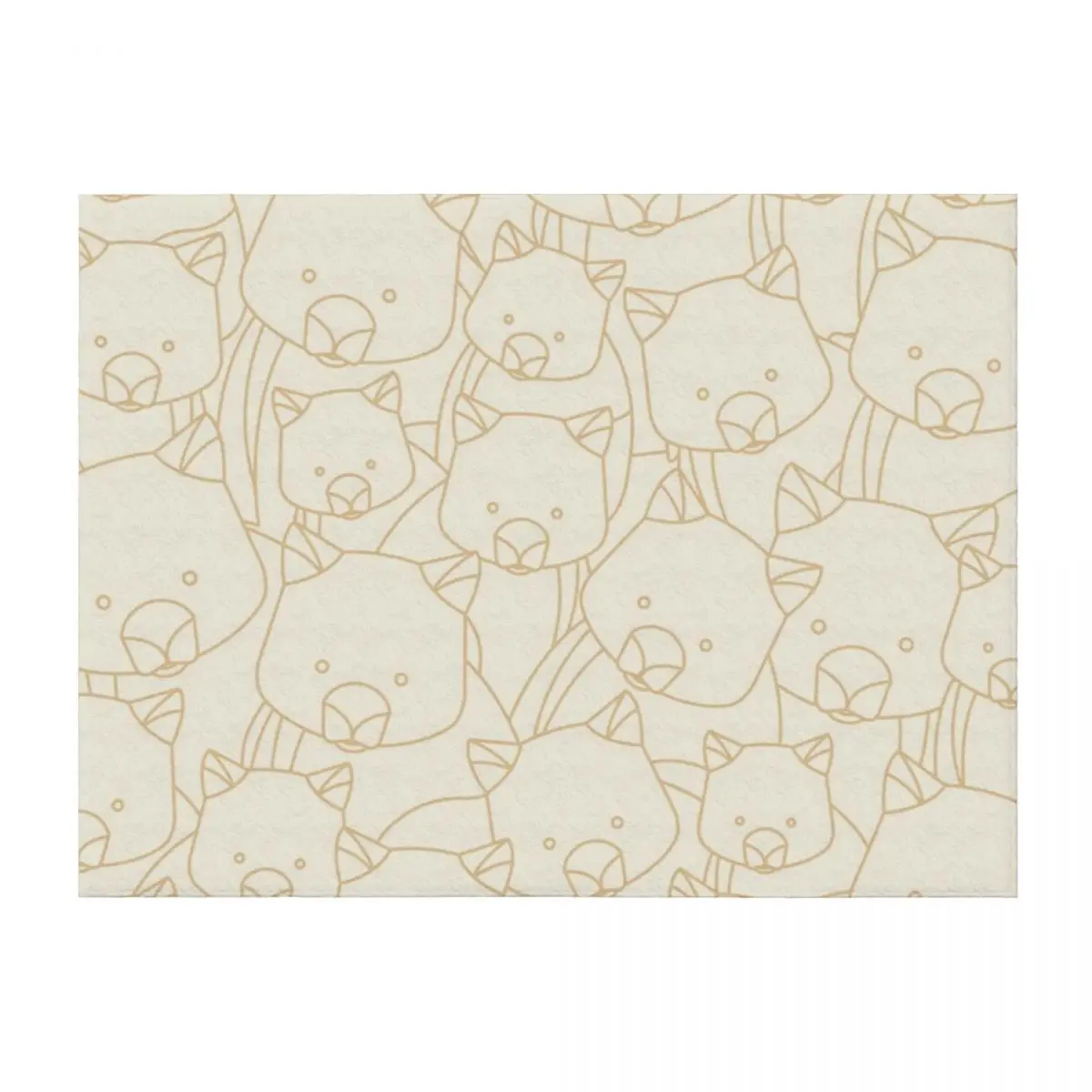 

Minimalist Wombat Throw Blanket Summer Beddings Luxury St Bed Fashionable blankets and throws Blankets