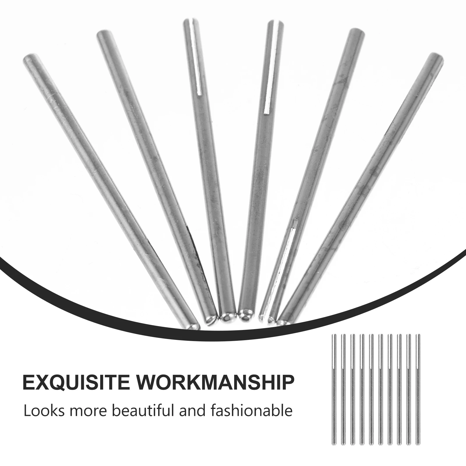 

10 pcs Sandpaper Clamp Metal Fixing For Polishing Grinding Straight Connecting Rods For Tools Hardened