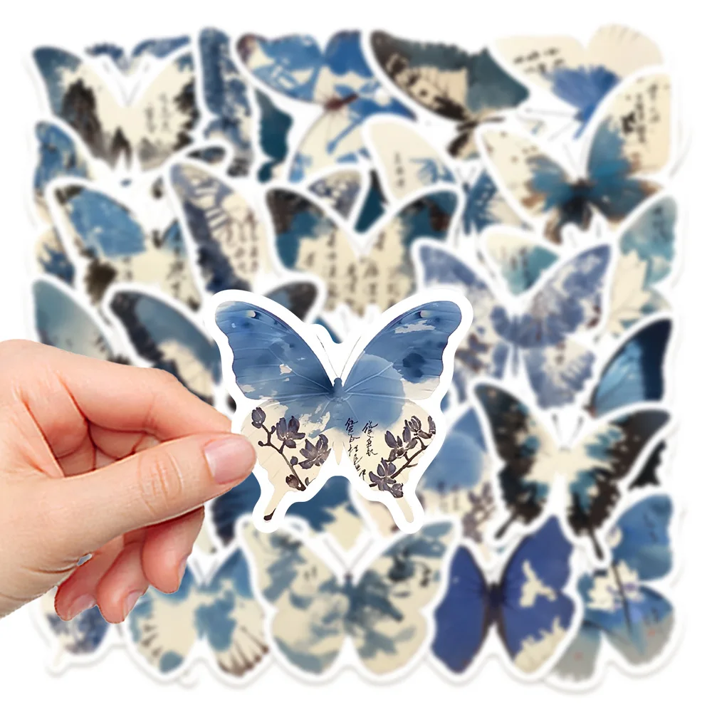 30 個竹月シリーズステッカーレトロスタイルおもちゃ昆虫デカールハンドアカウントクリップボードラップトップ荷物 DIY 装飾ステッカー