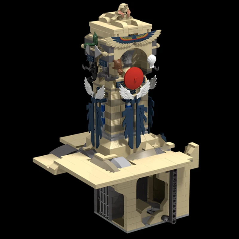 

888 шт. MOC The Riddle of the Sphinx Adventurers Building Blocks Рождественский подарок Инновационный комплект STEM для сборки