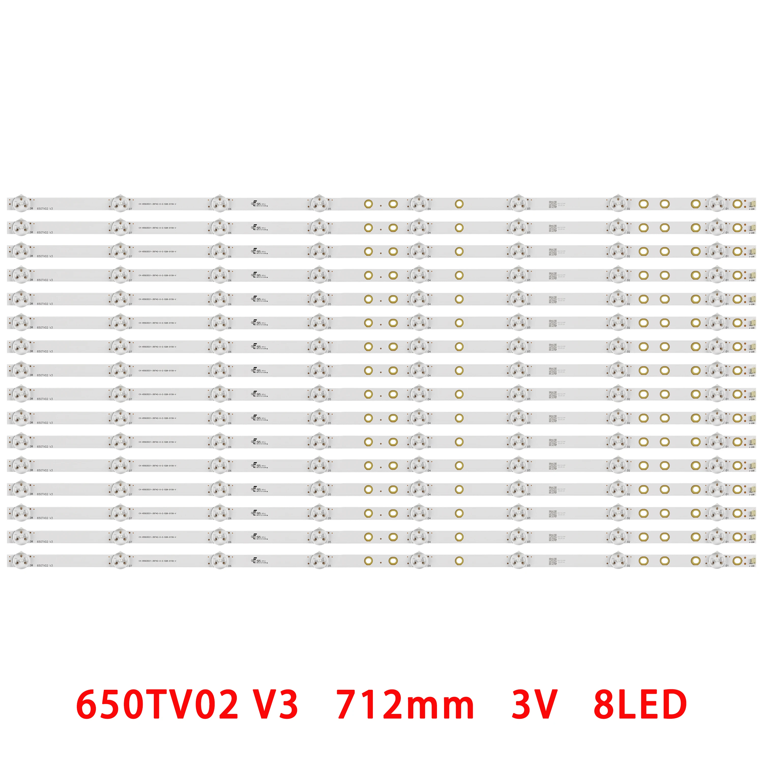 

LED strip for Sony KDL-65W855C KDL-65W857C KDL-65W809C KDL-65W859C KDL-65W858C CX-65S03E01 650TV02 V3 T650HVF05.1 T650HVF05.0