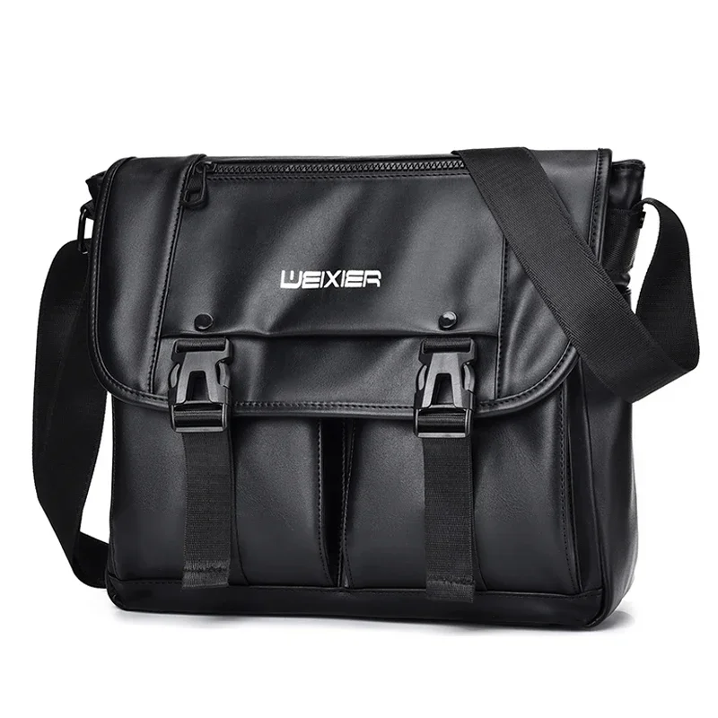 New Men's Large Capacity Business Bag Waterproof and Durable PU Men's Briefcase Hot Selling One Shoulder Crossbody Bag Bolsa 핸드백