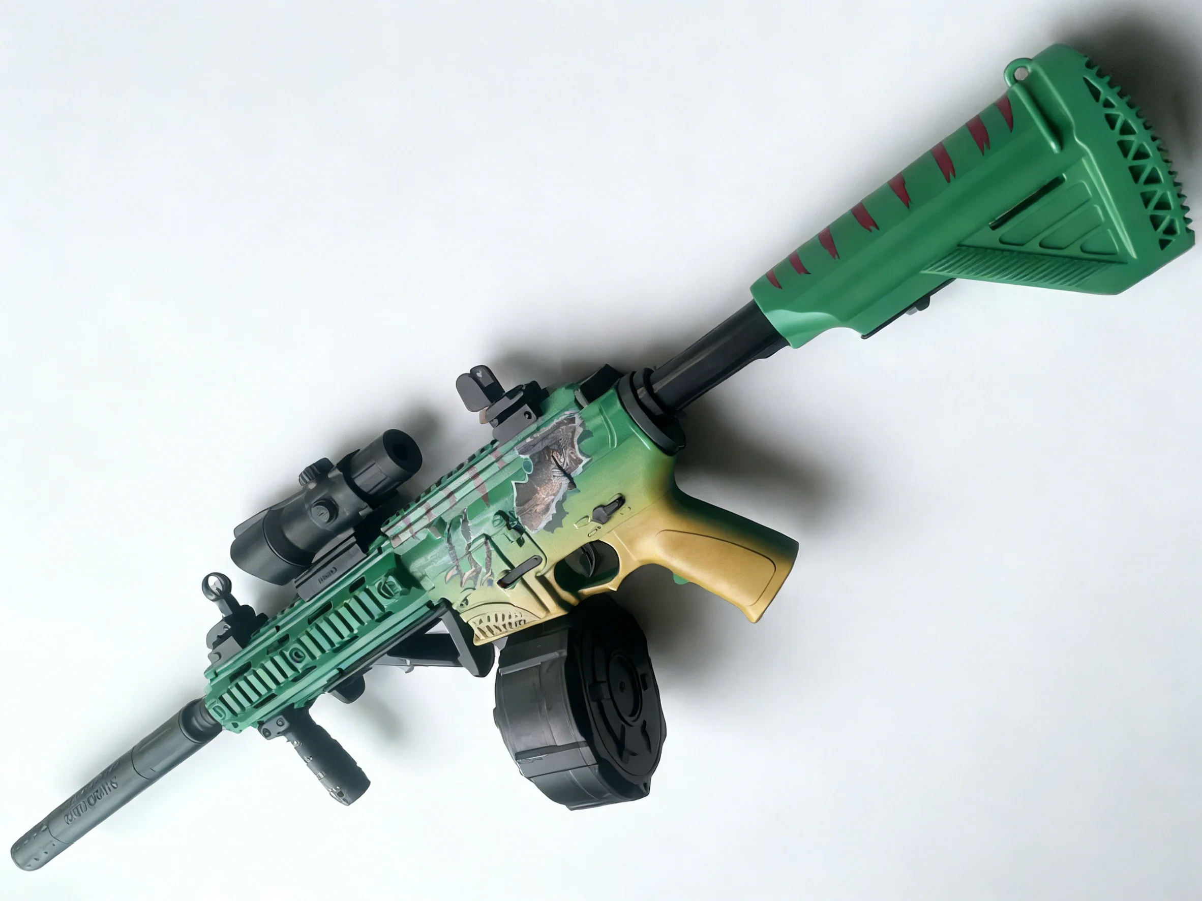 Gel Ball Blaster M416 speelgoedpistool - lange afstand 30m, 7,4V oplaadbaar, veilige gelkralen voor buitensporten, cool verjaardagscadeau