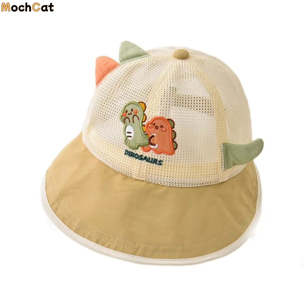 

Thin Children's Mesh Basebal Hat Breathable Large-Brim Kids Summer Sun Hat Anti-UV Comfortable Baby Duckbill Hat Fisherman Cap