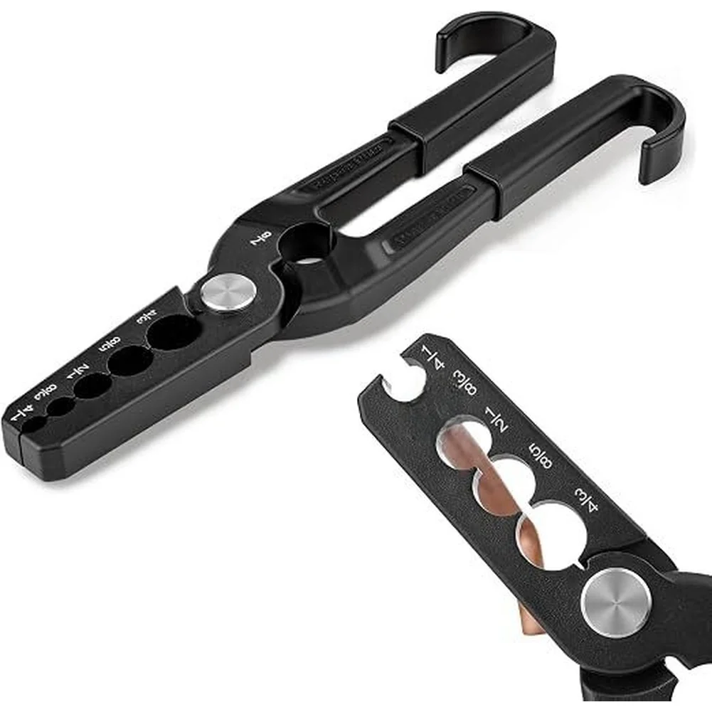 1 Pair 6-in-1 Copper Tube Repair Pliers 1/4 To 7/8 Inch Carbon Steel Manual Reshaping Tool For HVAC Air Conditioning Maintenance