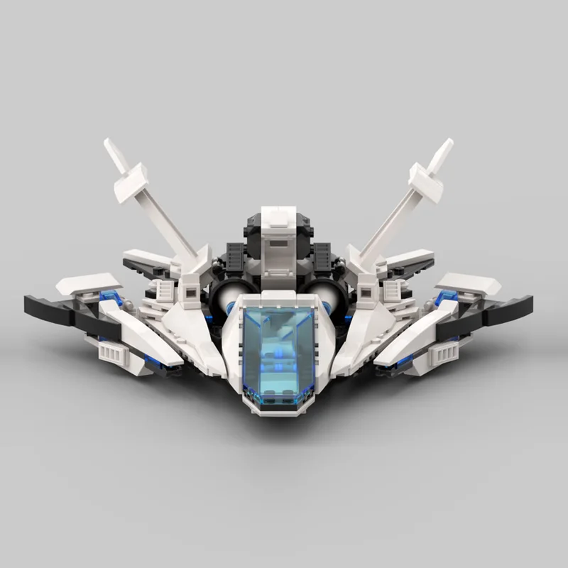 현대 전투기 MOC 블록 전쟁 장비 모듈형 기술 선물 휴일 조립 어린이 장난감 세트