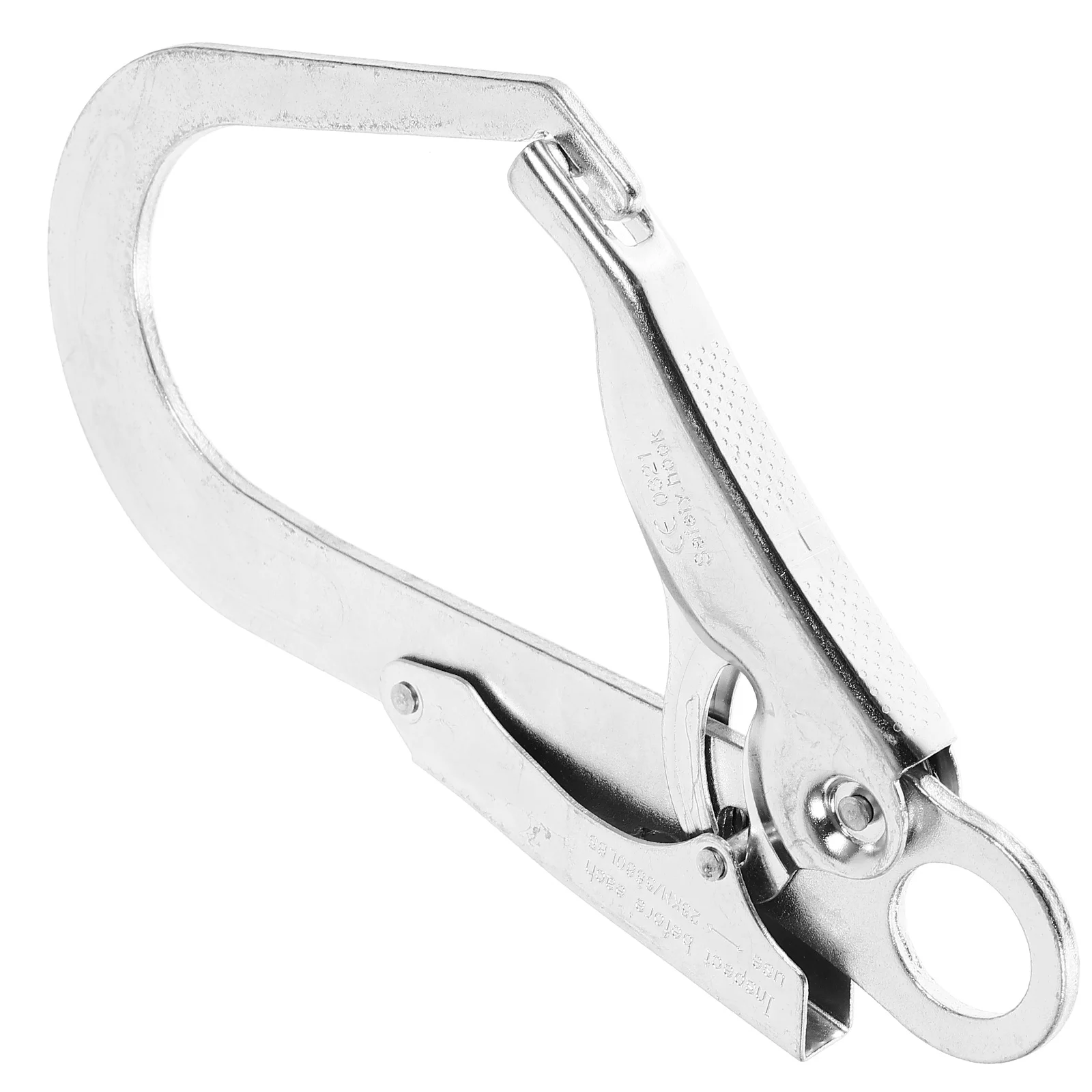 Auto-Locking Big Hook Mosquetão, Rope Link Connector, Cadeia de segurança portátil, Aço de liga, Reparação, Escalada Buckle, Tarefa múltipla