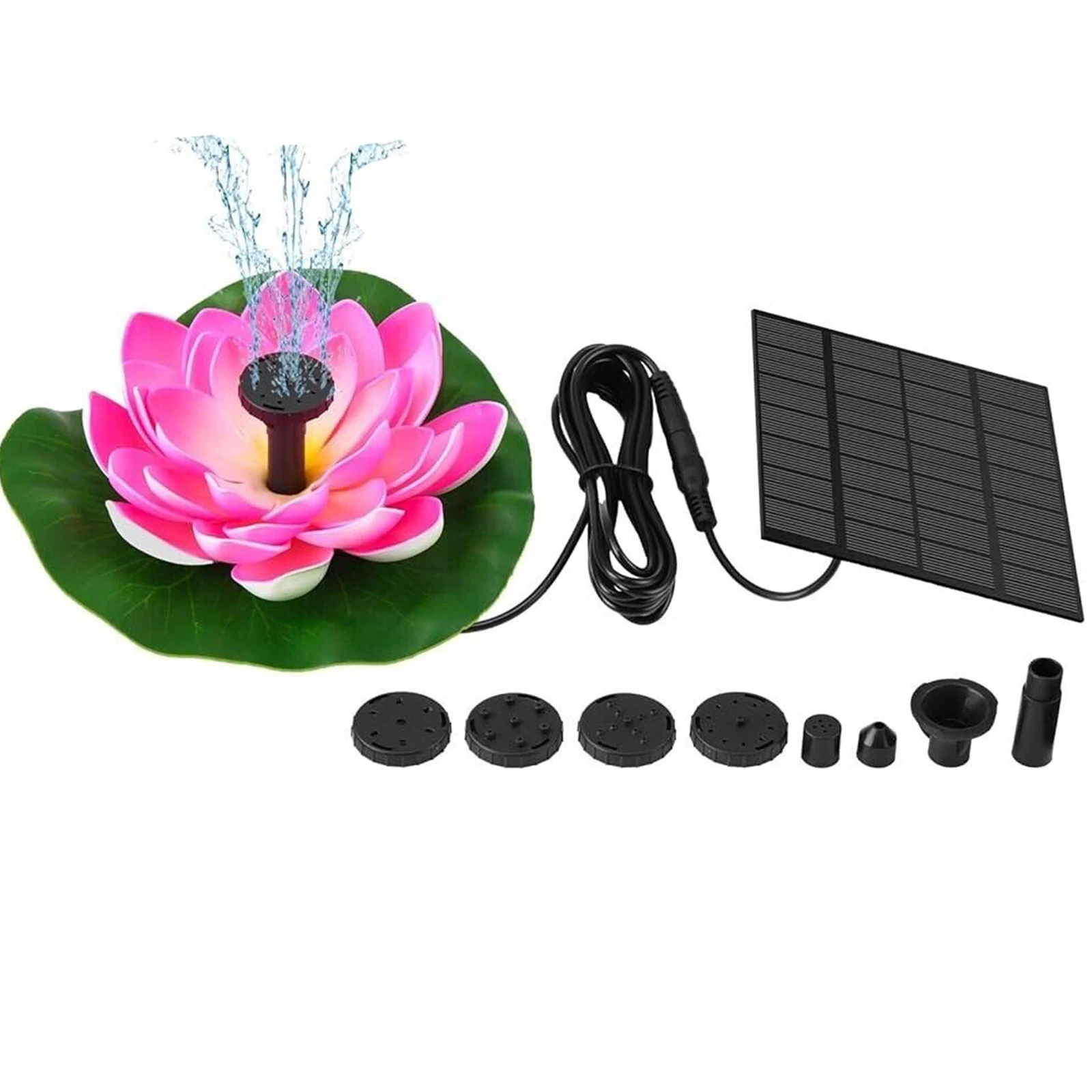 

Bath Fountain 1 Sets 1 Pcs Black Exquisite Design Fountain Multiple Uses Pump Solar Solar Bird Energy Supplies