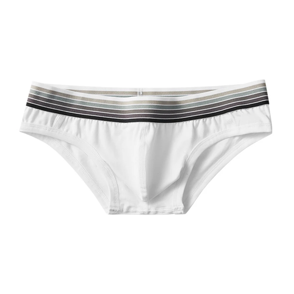 

Удобное нижнее белье с низкой талией, мужские трусы с треугольным узором в полоску, всесезонные, новые, дышащие, эластичные