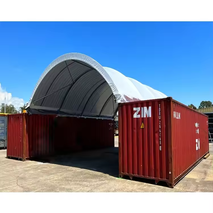 Heavy Duty Fabric Shipping Container Canopy Shelter