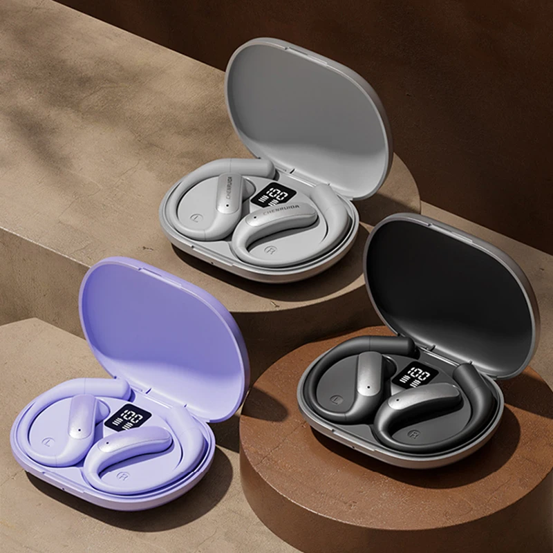 Ear Hanging Wireless Bluetooth 5.3 Sports Gaming Earphones HIFI Voice Call HiFi Stereo Soundtrack Microphone