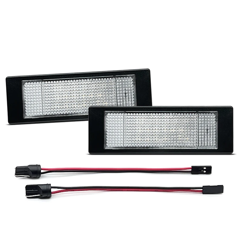 2Pcs LED License Plate Light For BMW E63 E64 E81 E87 F06 F12 F13 F20 K48 1600GT For Mini R55 R60 R61 Fiat Multipla Marea BZ/DS