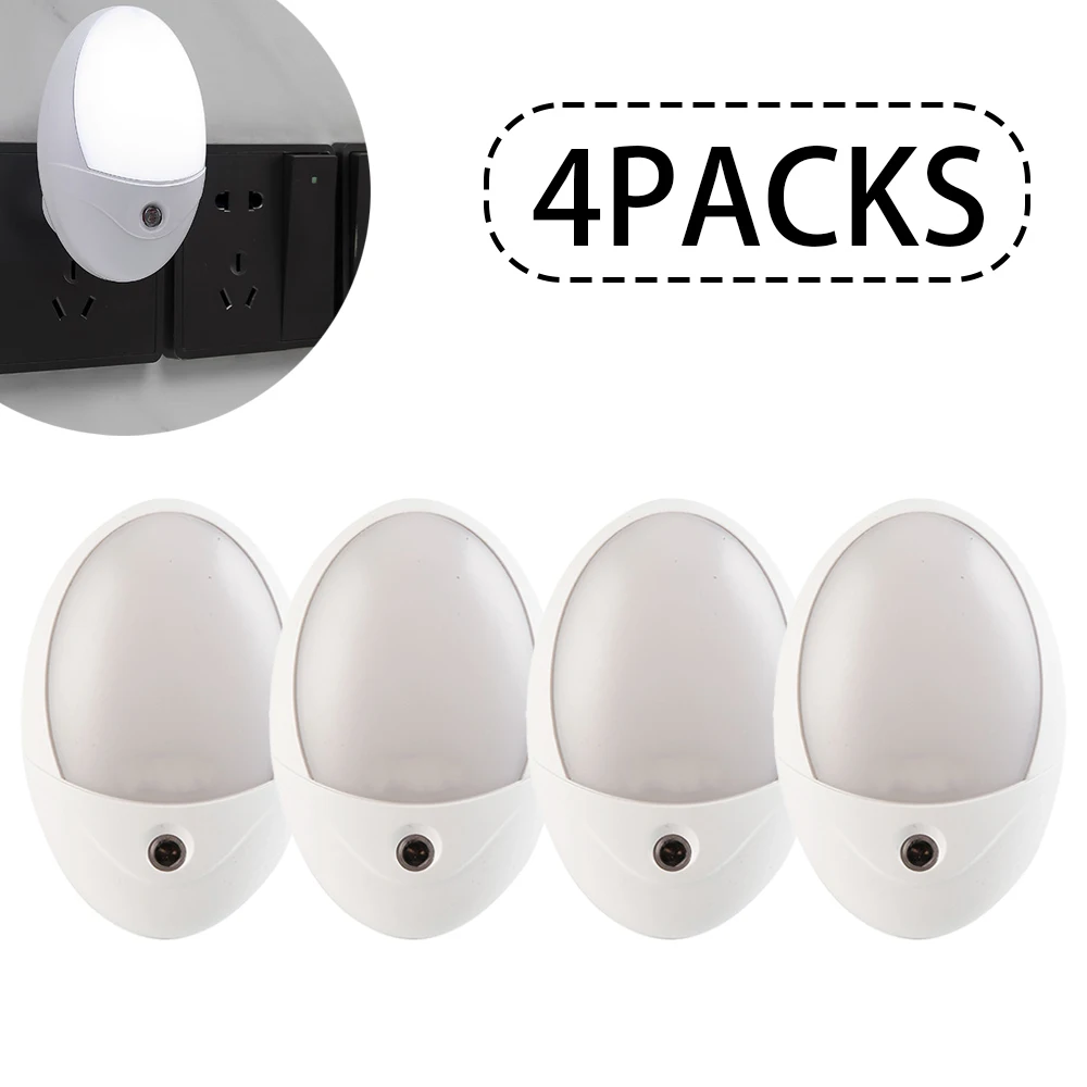 الغسق إلى الفجر الاستشعار المكونات في أضواء الليل LED مصباح المدخل المطبخ الحمام 4PCS #1