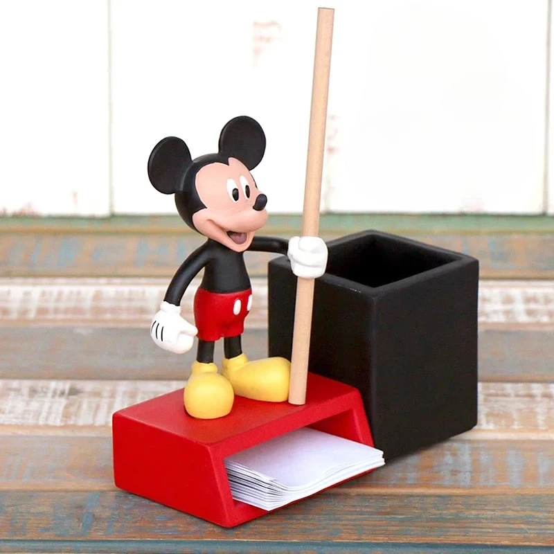 

Милый рисунок Микки Мауса, держатель для ручек, коробка для заметок, скрепка для бумаг, мультяшное ведро для хранения, настольная модель, орнамент, детский подарок на день рождения, игрушка