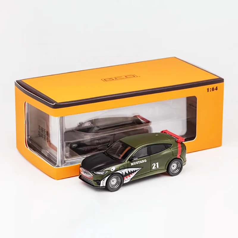 Diecast 1:64 Scale MUSTANG SUV Alloy Car Model Finished Product Simulation Toy Collection Gift Static Model Display