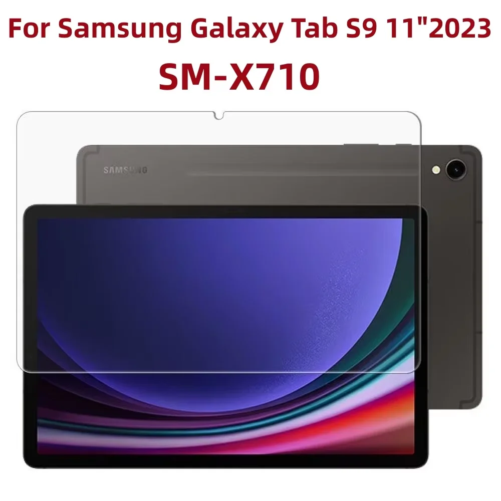 1PCS 9H Tempered Glass Screen Protector For Samsung Galaxy Tab S9 11 Inch 2023 SM-X710 Anti Fingerprint Tablet Protective Film