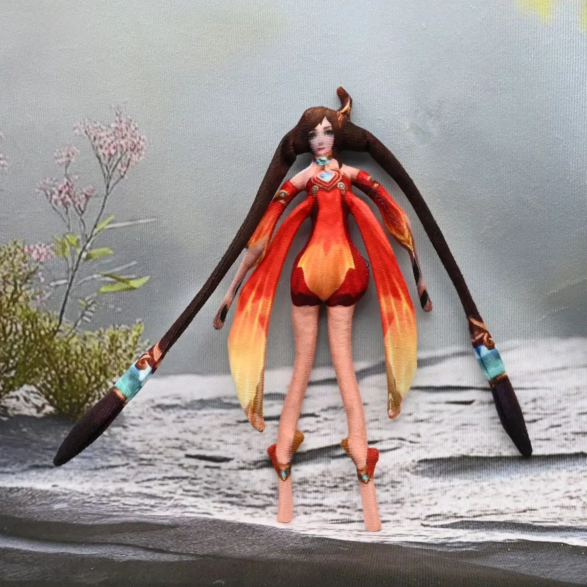Anime Game Figure Da Qiao Xiao Qiao Angela HanXin Gongsun Li Cosplay Plush Doll with Iron Wire Skeleton Stuffed Toy Decor Gifts