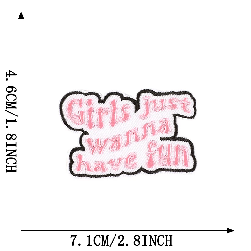 Brief niedlichen kleinen Eisen auf Patches für Kleidung gestickte Aufkleber Naszywka DIY Thermo kleber Kinder Baby Stoff Nähen Parches – Detail 15