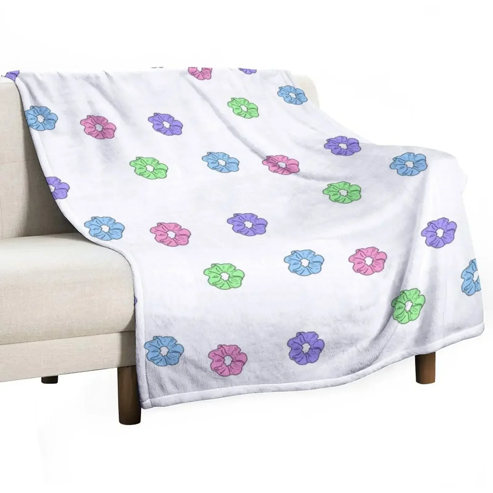 “Scrunchie” sticker pack Throw Blanket Travel Beach Stuffeds Blankets