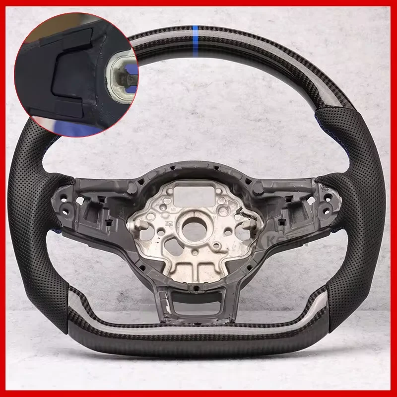 Aangepaste Koolstofvezel Stuurwiel Voor Volkswagen VW Golf 7 MK7 Mk7.5 GTI Scirocco Polo GTS R Lijn 2014-2017