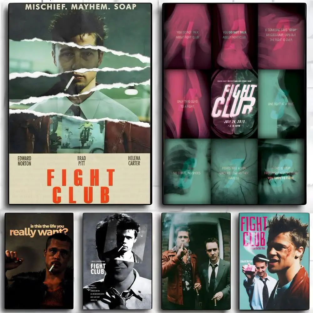 Movie F-Fight C-Club Poster Wall Art Print Art Suitable for Living Room Bedroom Bar Parlor Home Decor Gift