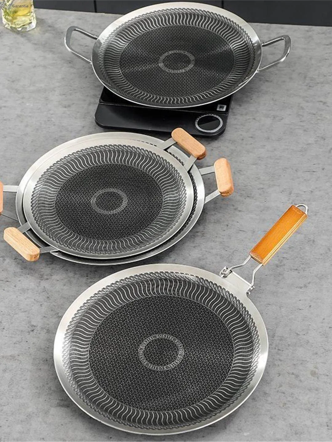 portable-stainless-steel-camping-stove-grill-pan-less-smoke-dual-side-cassette-stove-outdoor-barbecue-dishware-picnic-supplies