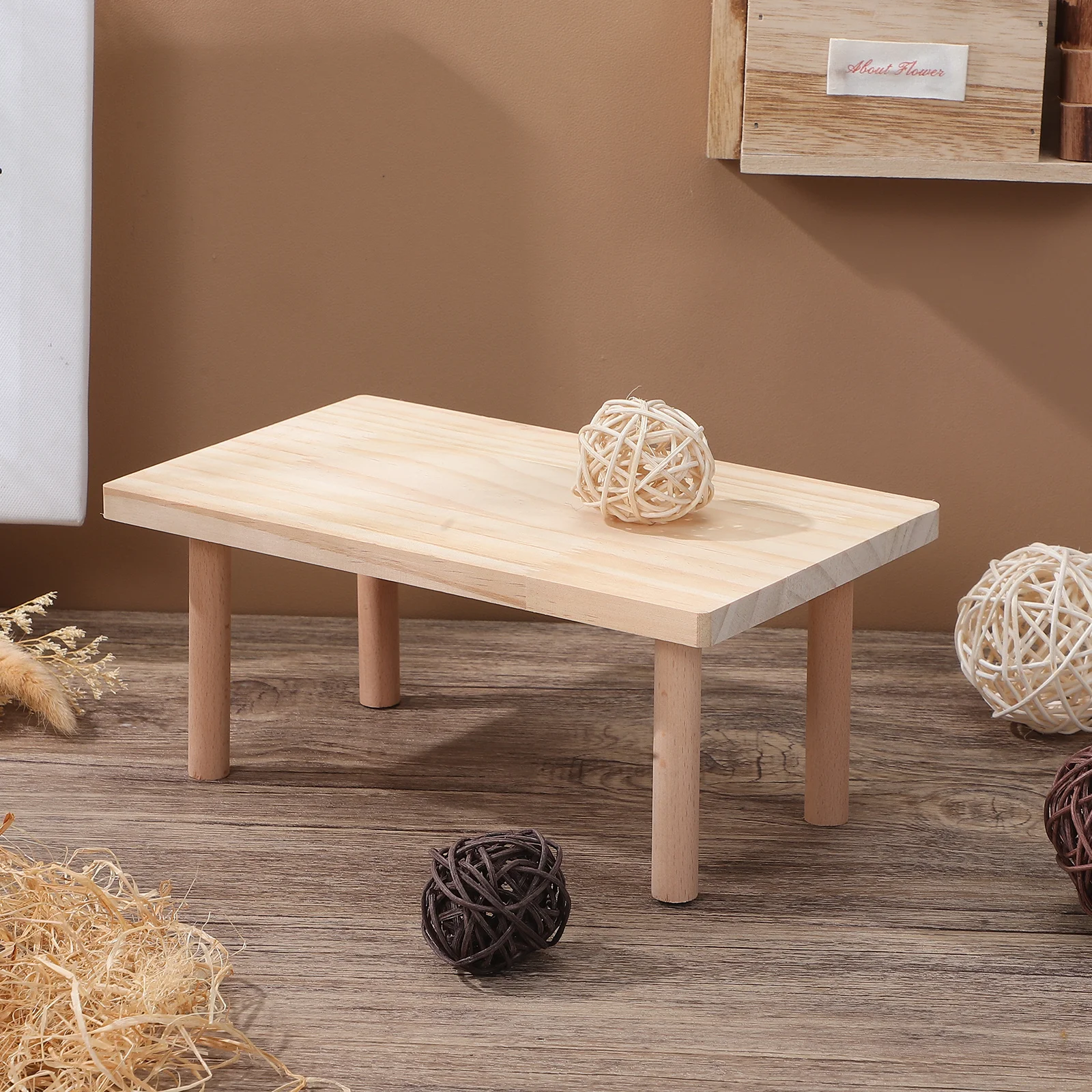 

2pcs Hamster Cage Separation Board High-Grade Wood Climbing Platform For Small Pets Durable Play Environment Multi-Scene