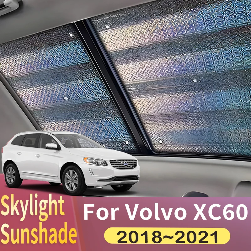 

Sunroof Sunshade Suitable For Volvo XC60 Inscription D5 2018~2021 2019 Car Panoramic Roof 2X Heat Shield Window Sunshade Anti-UV