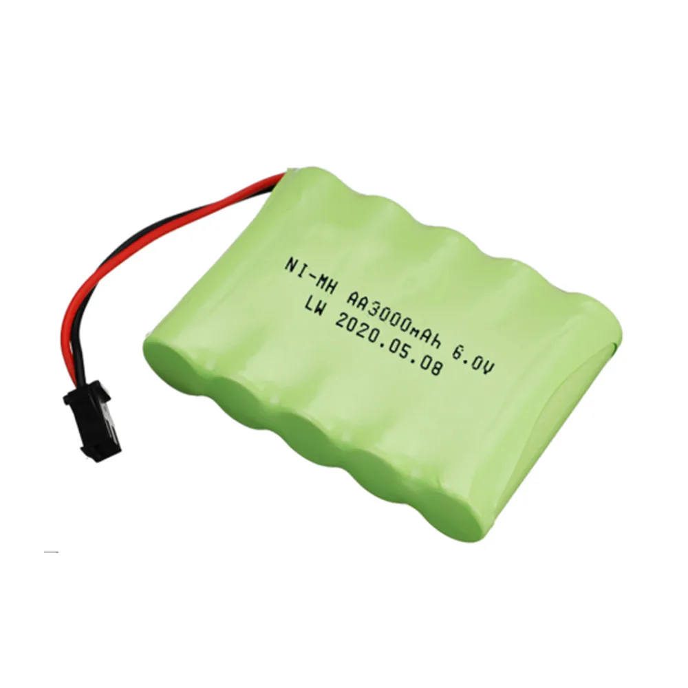 6V 3000mAh AA Battery For RC Cars Robots Tanks Gun Boats 6v NiMH Battery Aa 2400mah 6V Battery Pack and Charger Set