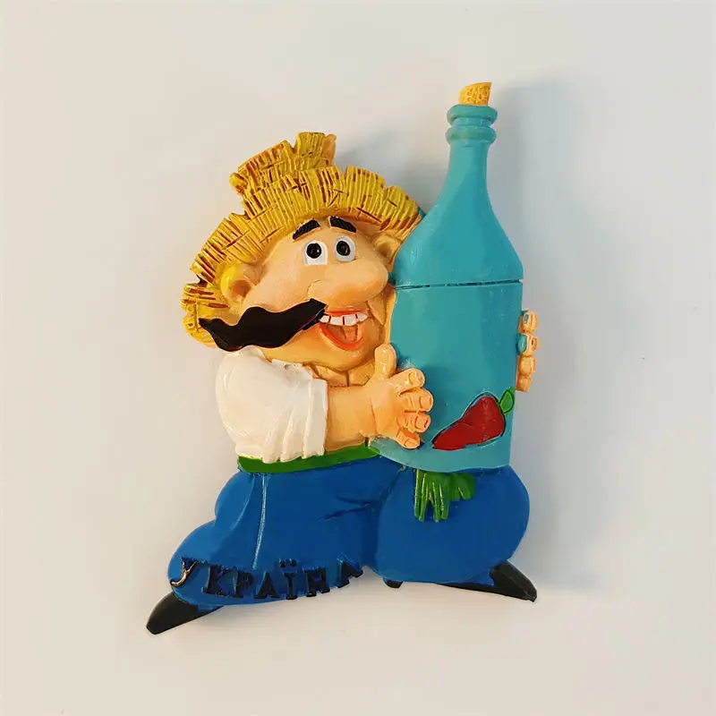 Ykpaiha Fridge Magnet Refrigerator Sticker Home Decor Resin Ukraine Souvenir Gift