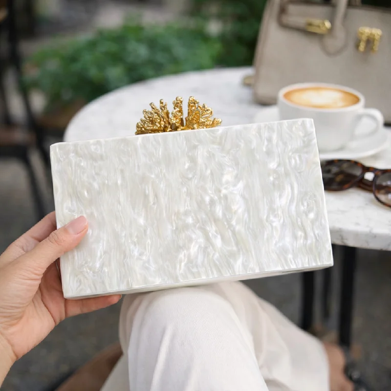 

Wedding Fashion Crossbody Bag Shell New Evening Event Acrylic Clutch Shoulder Red Women's Elegant Bags Woman Ceremony Party Hand