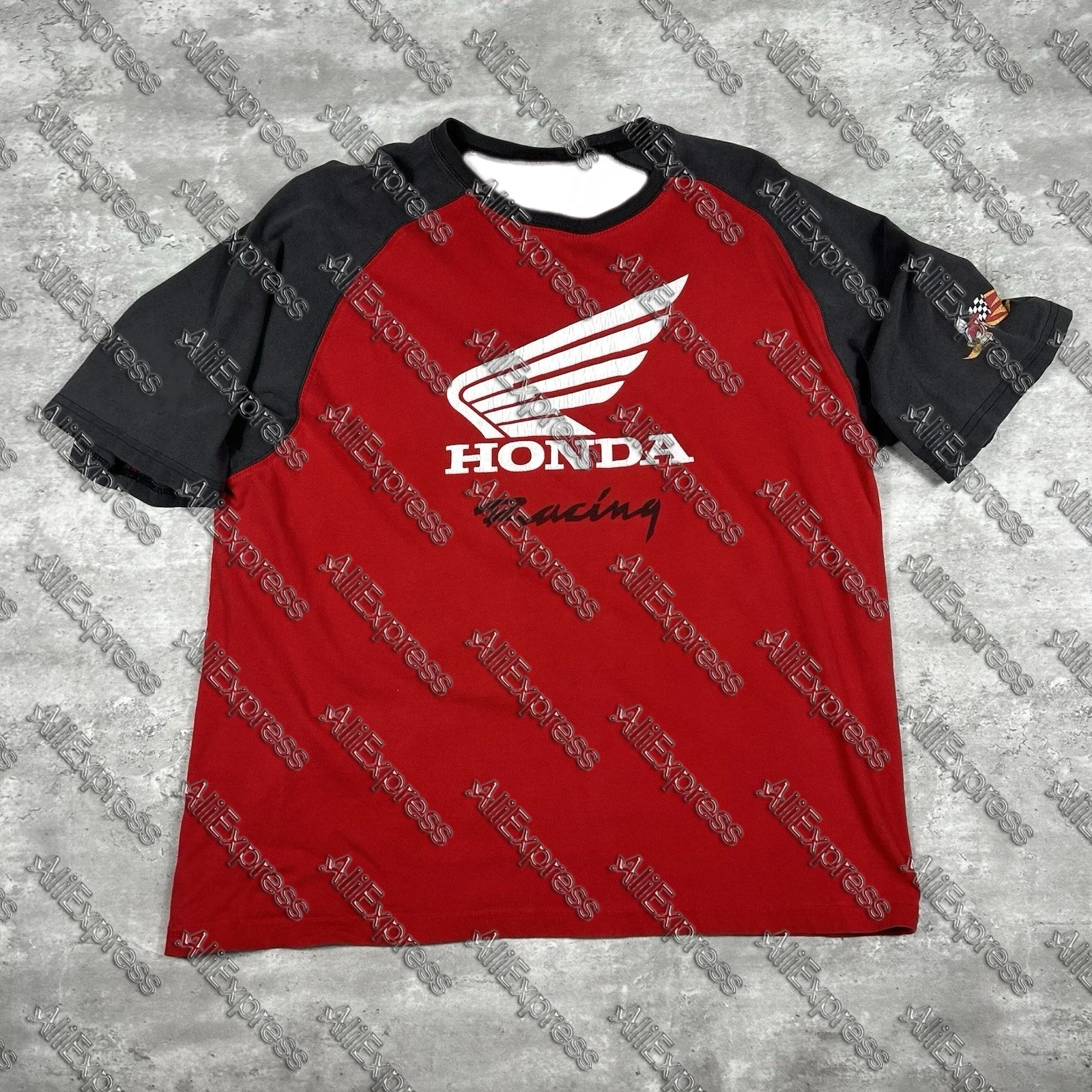 

Honda Unisex Short-Sleeve T-Shirt Summer Racing Car Motif Casual Trendy Top for Men And Women Motorcycle Off-Road Riding Fashion